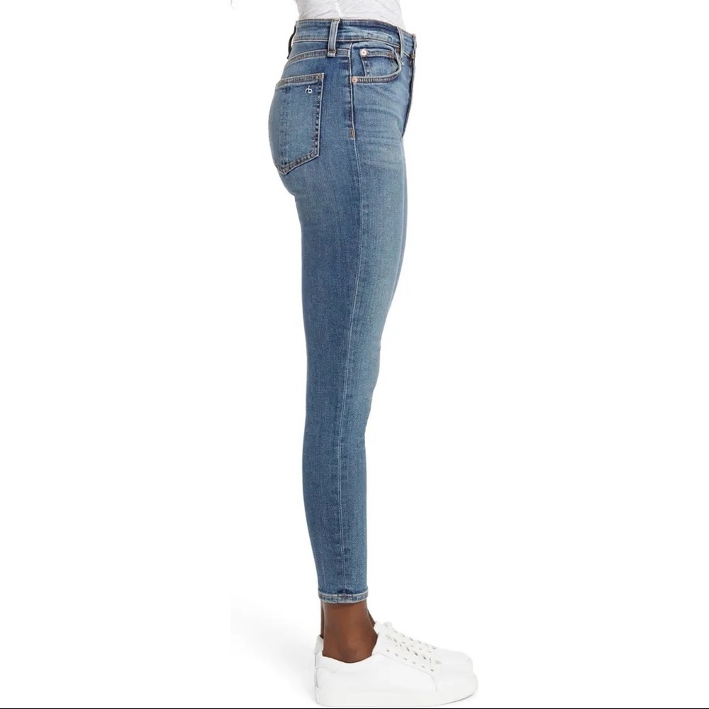 Rag & Bone Nina High Waist Ankle Skinny Jeans in Copper Hill Size 28 NWT - Picture 3 of 6